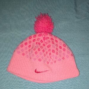 (B3G1) Nike Pink Youth Knit Beanie